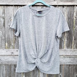 Brand new!! New soft & stretchy Target Universal Thread grey knot top sz XXL